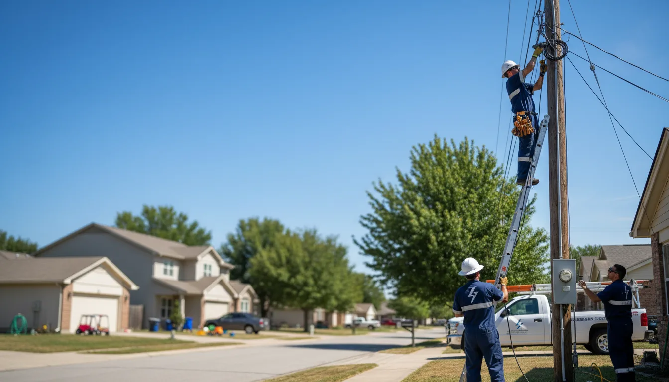 Residential electrician providing installation services in Scotia, NE